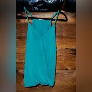 Maurices Blue Asymmetrical Wrap Camisole